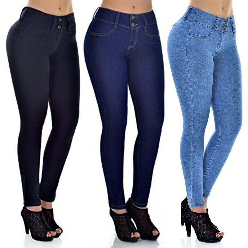 High waist sexy jeans pants