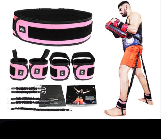 Leg Squat Boxing Combat Training Resistance Bands Fitness Combat Fighting Resistance Force Agility Workout Exercise Equipment