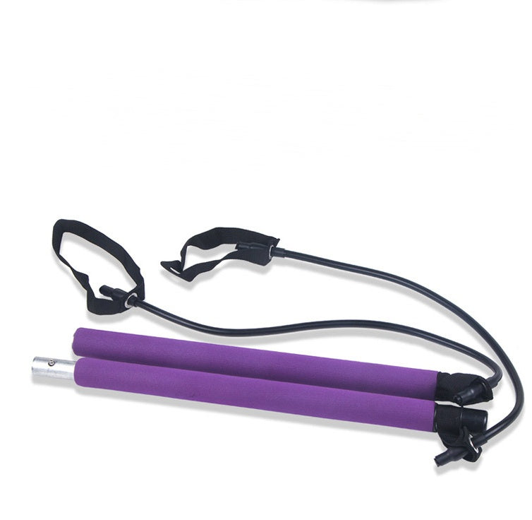 Yoga Crossfit Resistance Bands Exerciser Pull Rope Portable Gym Workout Pilates Bar Trainer Elastic Bands