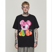 Cartoon bear print t-shirt