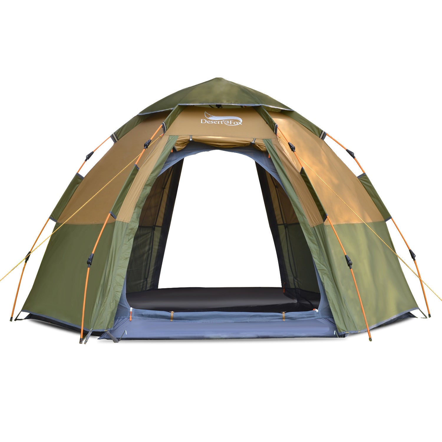 Automatic Hexagonal Tent Multi-Person Double-Layer Outdoor Camping Rain Tent