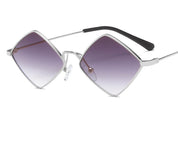 Retro Style Diamond Sunglasses Sunglasses Personality Irregular Metal Sunglasses