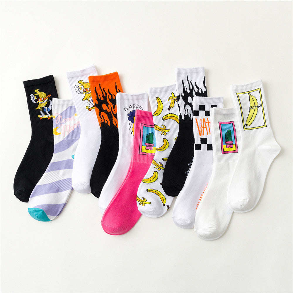 Hip Hop Socks, Tube Socks, Skateboard Socks, Couple Socks