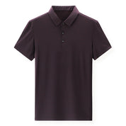 Chu Casual Lapel T-shirt Golf Sport Striped Top