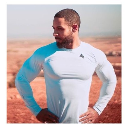 Autumn New Fitness Long Sleeve Men''s Elastic Breathable T-shirt with Pure Colour and Simple Leisure Underwear Training Suit
