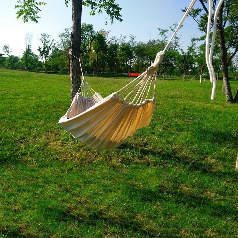 Camping Hammock Cotton Hammock Swing Bed Outdoor Backpack Survival or Travel Swing