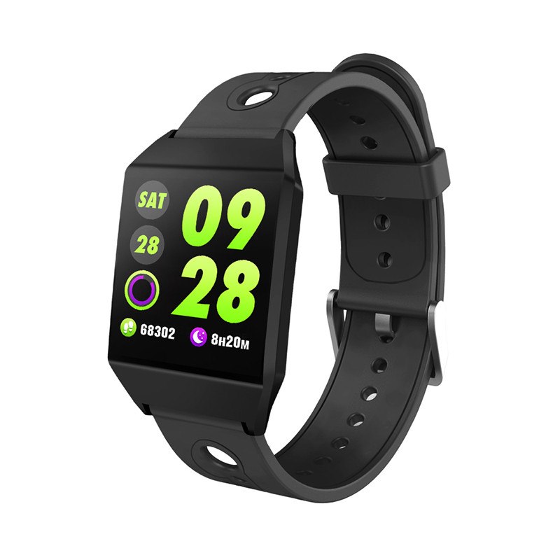 W1 Smart Bracelet Blood Pressure Measurement Color Screen Fitness Tracker Watch Waterproof IP68 Heart Rate Monitor GPS Tracker