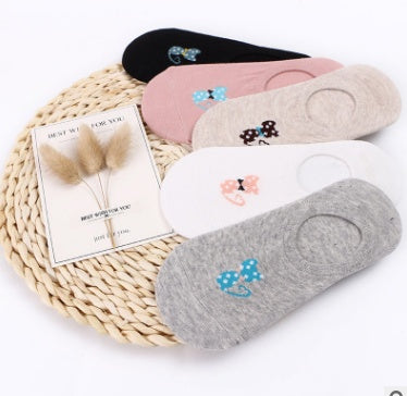 Summer CAT Warm Comfortable Cotton Girl Women's Socks Ankle Low Female