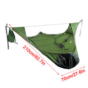 Flat Sleep Hammock Tent With Bug Net And Suspension Kit Outdoor Camp Super Long Camping Portable Hammock