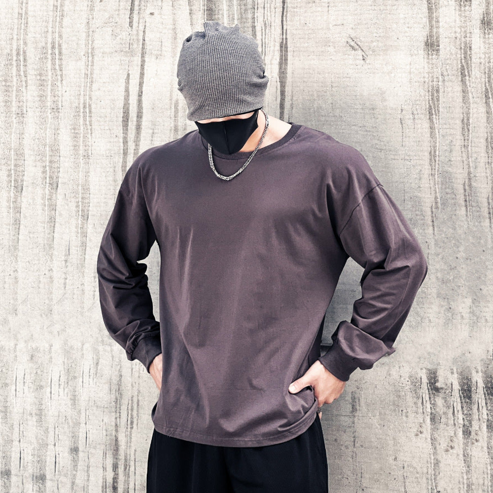 Loose Fitness Clothes Sports Clothes Long Sleeve T-shirt Pullover Hoodie Thin Section Men