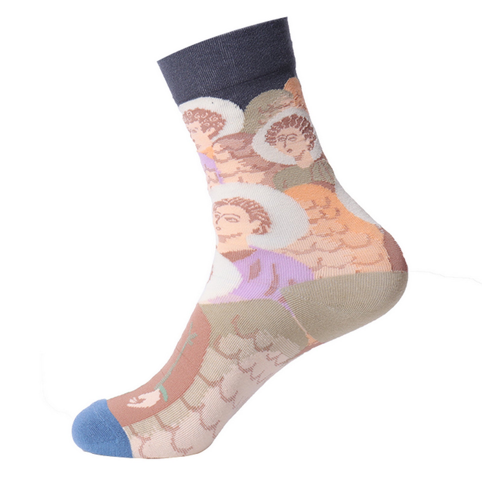 Renaissance Men And Women Mid-calf Spring And Autumn Cotton Sock
