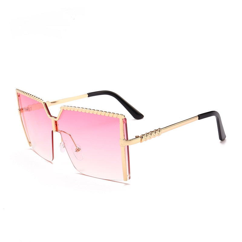 Vintage Lady Oversize Square Sunglasses