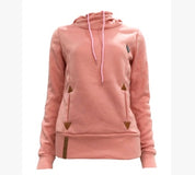 autumn fashion hooded long-sleeved pocket embroidered hooded sweater women