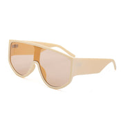 Vintage Oversized One Piece Round Sunglasses Women Brand Designer Fashion Colorful Eyewear Men Goggle Shades Sun Glasses
