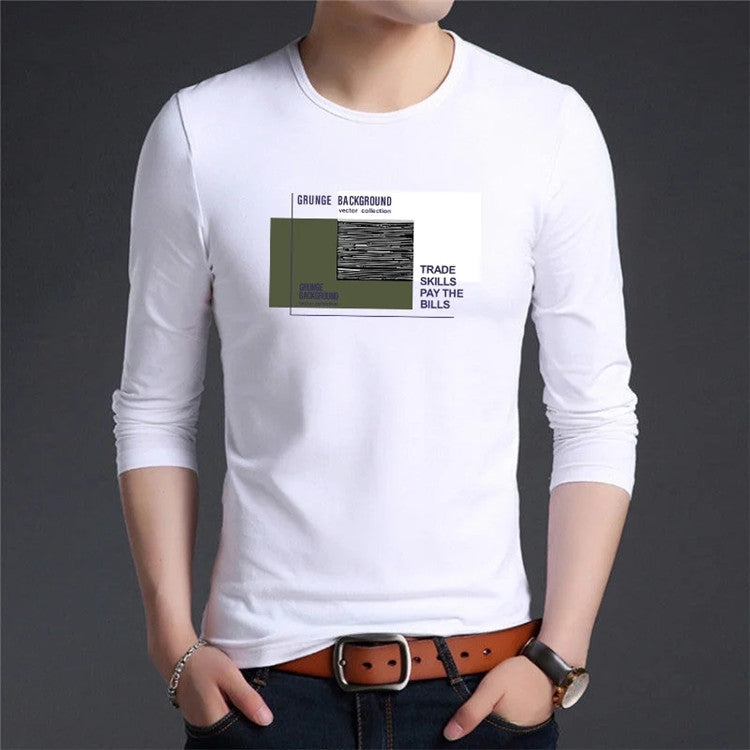 Men's Trendy Long Sleeve T-shirt Bottoming Shirt