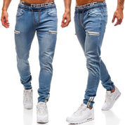 European and American men's denim fabric sports jeans