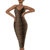 Slim Sexy Leopard Print Tiger Print Dress