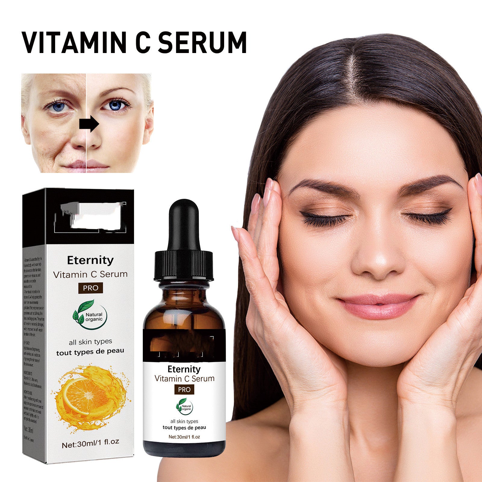 Vitamin C Serum Fading Wrinkle Firming Skin Rejuvenation Moisturizing And Nourishing