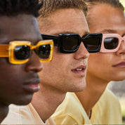 Unisex Vintage Rectangle Shaped Frame All-Match Sunglasses