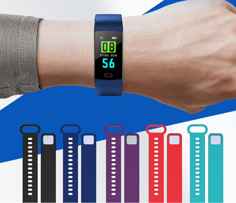 Smart Band Watch Color Screen Bracelet Heart Rate Activity Fitness tracker Band Smart Electronic Bracelet