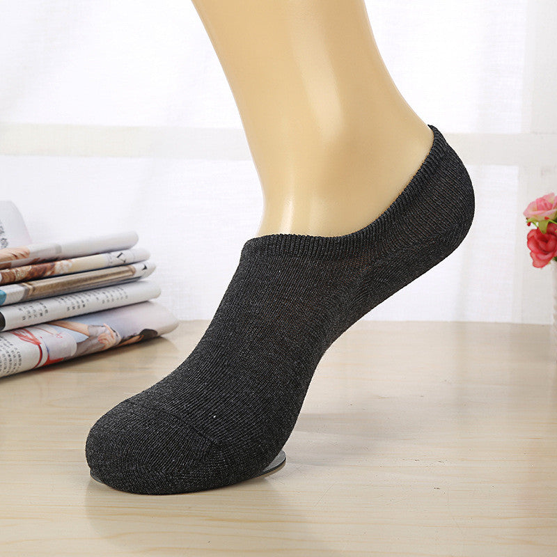Low-back boat socks Thin section shallow mouth invisible socks spring and summer sports men's cotton socks