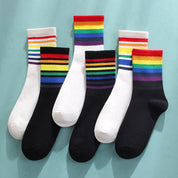 Rainbow Socks Women's Cotton Socks In Tube Socks