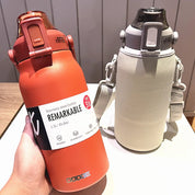Large Capacity Thermo Bottle Portable Thermal Mug Thermos Water Bottle Tumbler Thermoses Outdoor Stainless Steel Therma