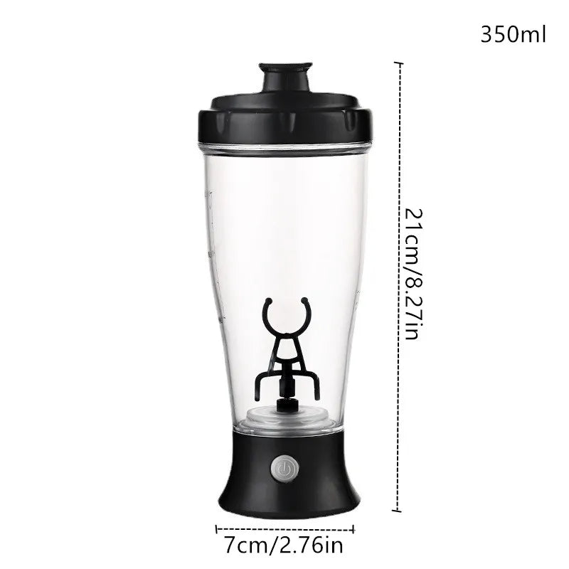 350ml Electric Protein Shaker Mixing Cup Automatic Self Stirring Water Bottle Mixer One-button Switch Drinkware for Fitness Gym