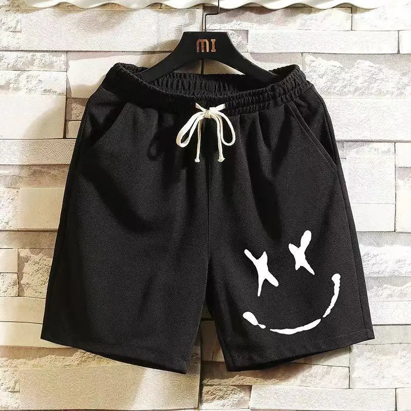 2023 Fashion Men's Cotton Beach Shorts Funny Graphics Print Sweat Pant Hip Hop Breathable Sports Casual Shorts Free Shipping