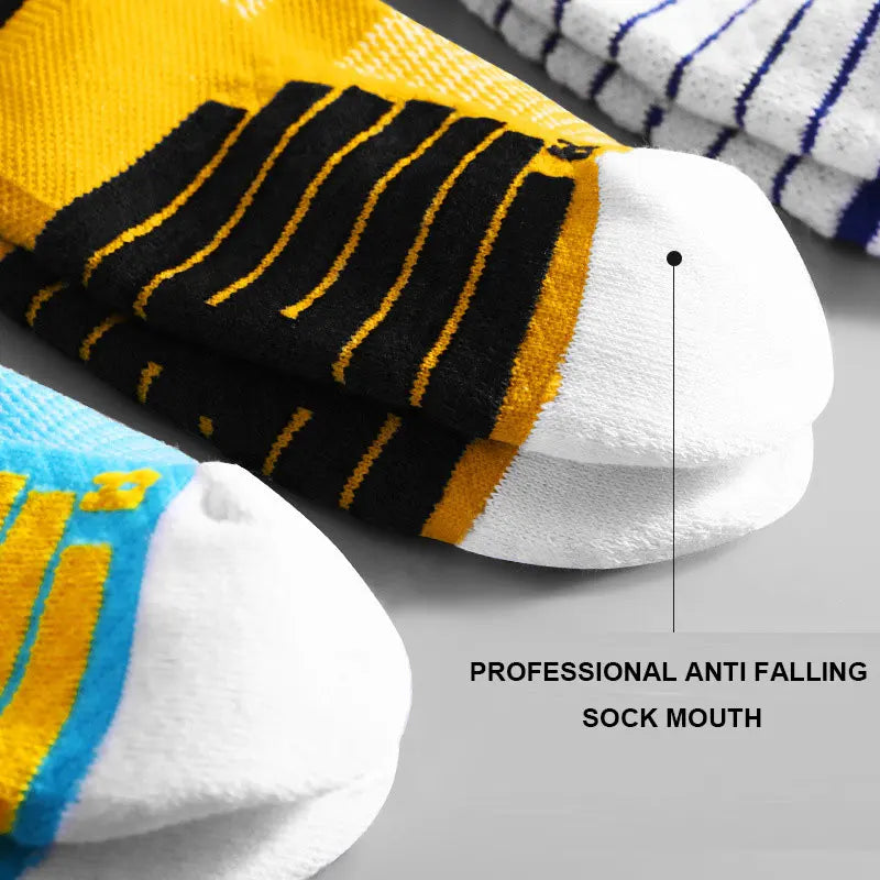 Elite Sport Cycling Basketball Socks Compression Running Man Black Trend Breathable Long Hiking Damping Athletic Professional
