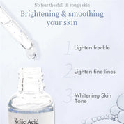 Kojic Acid Skin Brightening Brightens Skin Moisturizing Hydrates Skin Whitening Solution Hyperpigmentation Reduction Collagen