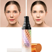 40g Face Makeup Primer Tri-color Cream Brighten Contour Color Isolation Waterproof Makeup Foundation Natural Makeup Base Cream