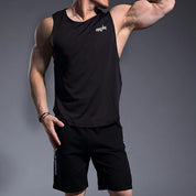 Men Tank Tops Sleeveless Shirt Polyester Mesh Material Quick Dry Breathable Men Workout Fitness Basketball Top Tee