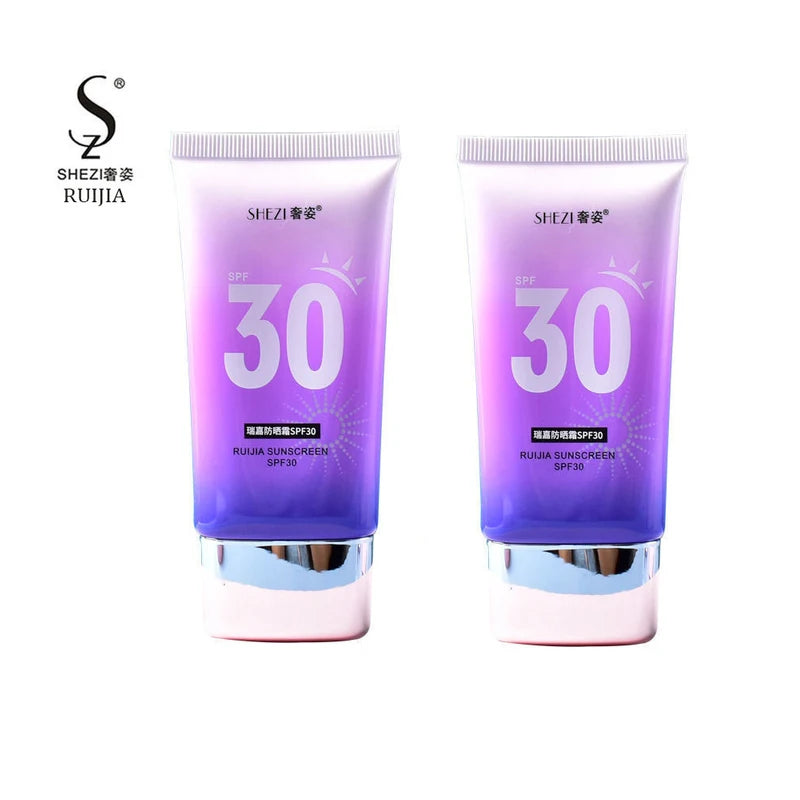 Shezi Facial Body Sunscreen Whitening BB Cream Milk UV Sunblock Skin Protective Cream Anti-Aging Oil-control Moisturizing SPF30