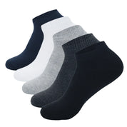5 Pairs Low Cut Men Socks Solid Color Black White Breathable Cotton Socks Male Sport Short Socks Business Women Men