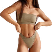 Women Seamless Bras Set  Lingerie Set Sexy Bikini Panties Non-Wire Strapless Bra Tops Female Bandeau Sports Bra Underwear Set