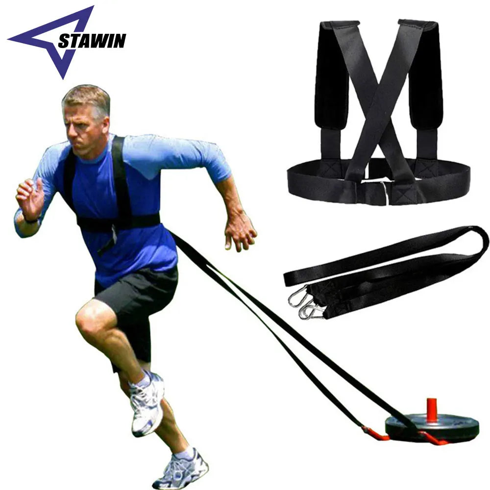 Sled Harness Workout Resistance and Assistance Trainer Physical Training Resistance Rope Kit Improving Speed, Stamina & Strength
