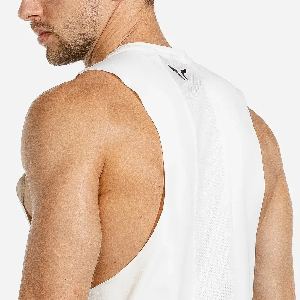 2023 New brand Bodybuilding Men Tank Tops Gym Fitness Workout Quick dry Sleeveless shirt Man Summer fashion Jogging Casual  Vest