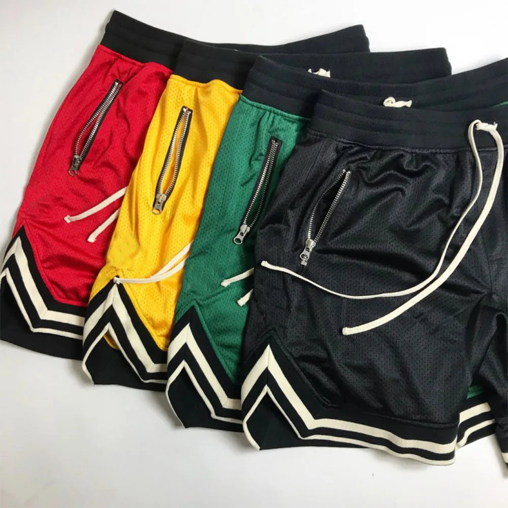 Men's Sports Basketball Shorts Mesh Quick Dry Gym Shorts for Summer Fitness Joggers Casual Breathable Short Pants Scanties Male
