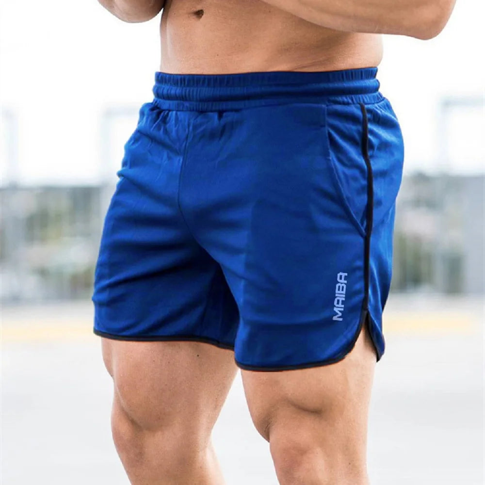 New Fitness Breathable Sports Shorts Running Quick Dry Pants Summer Slim Training Quarter Pants 2023