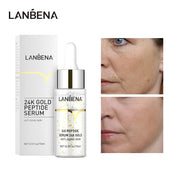 LANBENA Hyaluronic Acid Vitamin C Six Peptide Pore and Acne Treatment Serum Deep Hydration Brighten Skin Anti-Aging Essence