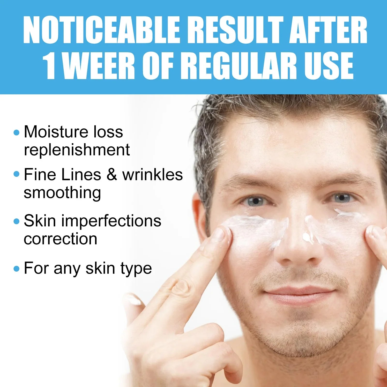 Vitamin E Retinol Anti Age Face Cream For Men 60ml Natural Moisturizer Anti Wrinkle Dry Skin Repair Hyaluronic Acid Face Lotion