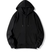 High Street Hoodie Men Retro Zip Up Long Sleeve Loose Jacket Coats Harajuku Casual Gothic Hooded Sweatshirt Y2K Streetwear