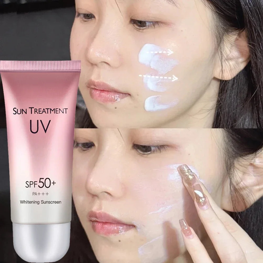 60ml Whitening Facial Body Sunscreen Waterproof Sun Cream Sunblock Skin Protective Cream Anti Sun Facial Protection Cream SPF50+