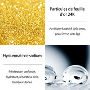 24K Gold Hyaluronic Acid Serum for Face Anti-wrinkle Anti-aging Brightening Moisturizing skincare Facial Serum Essence Face Care
