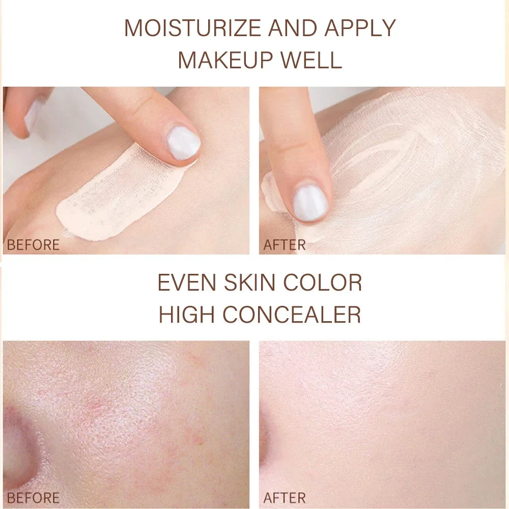 Waterproof BB Cream Foundation Concealer Lasting Brightening Skin Moisturizing Oil Control Cover Dark Circles Face Primer Makeup