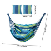 Hammock Camping Outdoor Furniture Hanging Rope Hammock Chair Swing Garden Hanging Hammock Swing Chair Lazy Bed With Pillow