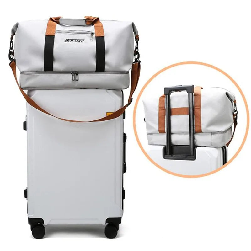 Fashion New Multifunctional Camping Travel Backpack Large Capacity Shoulder Gym Bag Adjustable Duffel Outdoor Luggage Bag