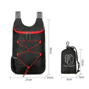 Multifunctional Outdoor Folding Backpack High Density Lightweight Waterproof Nylon Fabric Sports Bag for Camping Hiking Travel