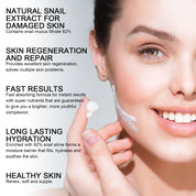 Collagen Snail Mucin 92% Repair Face Cream Repairing Lift Firm Anti-aging Fade Fine Lines Acne Treatment Brightening Skin Care